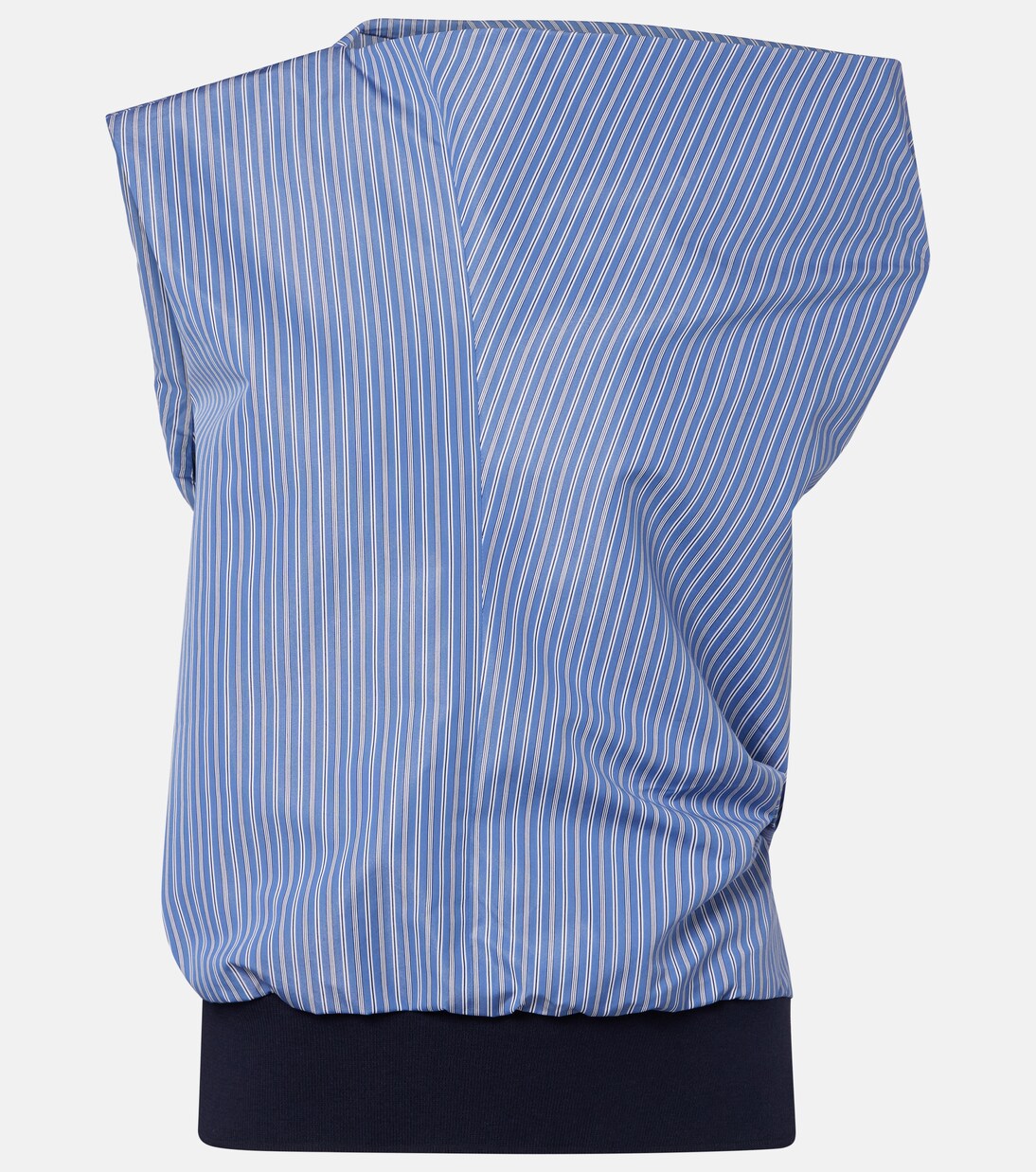 Striped cotton-blend top | Sacai