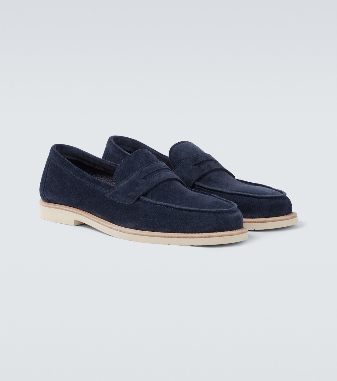 Loafers aus Veloursleder | Brunello Cucinelli
