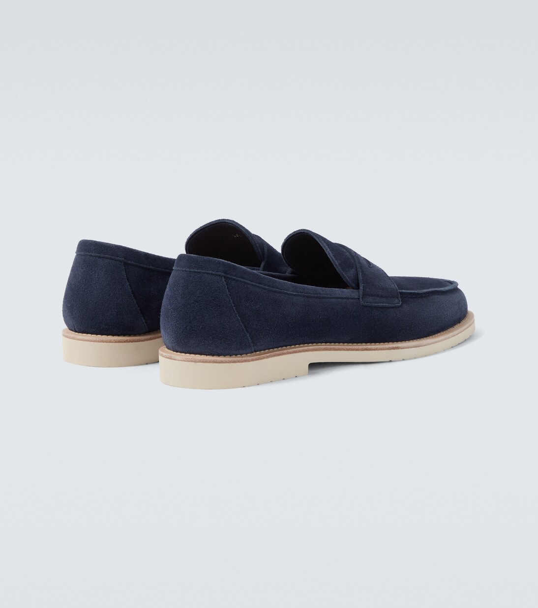 Loafers aus Veloursleder | Brunello Cucinelli