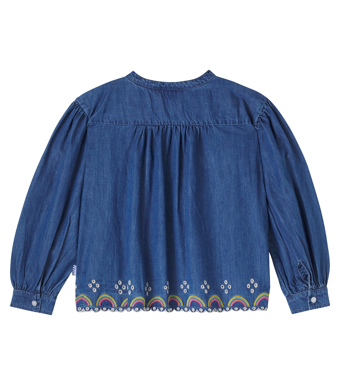 Embroidered cotton denim shirt | Molo