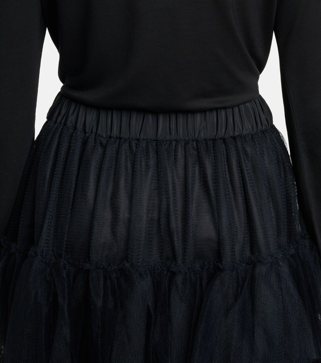 Ruffled tulle midi skirt | Simone Rocha