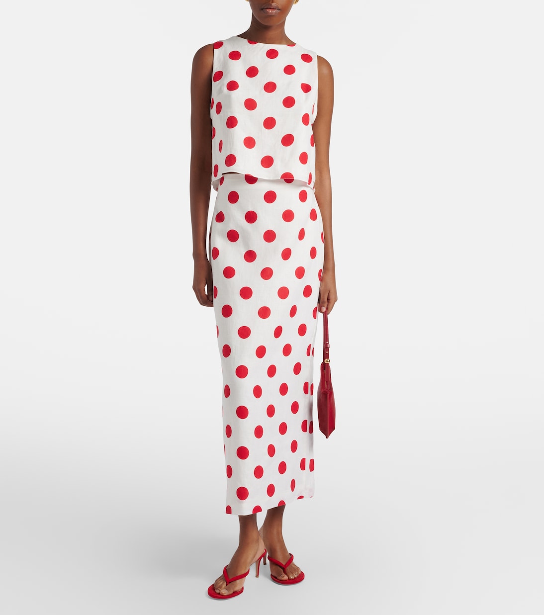 Cropped-Top Avelino aus Leinen | Cala de la Cruz