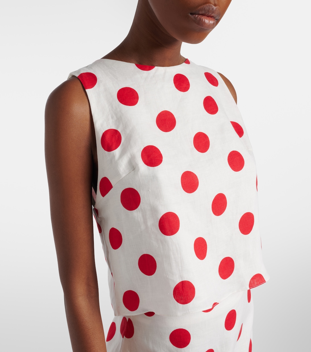 Cropped-Top Avelino aus Leinen | Cala de la Cruz