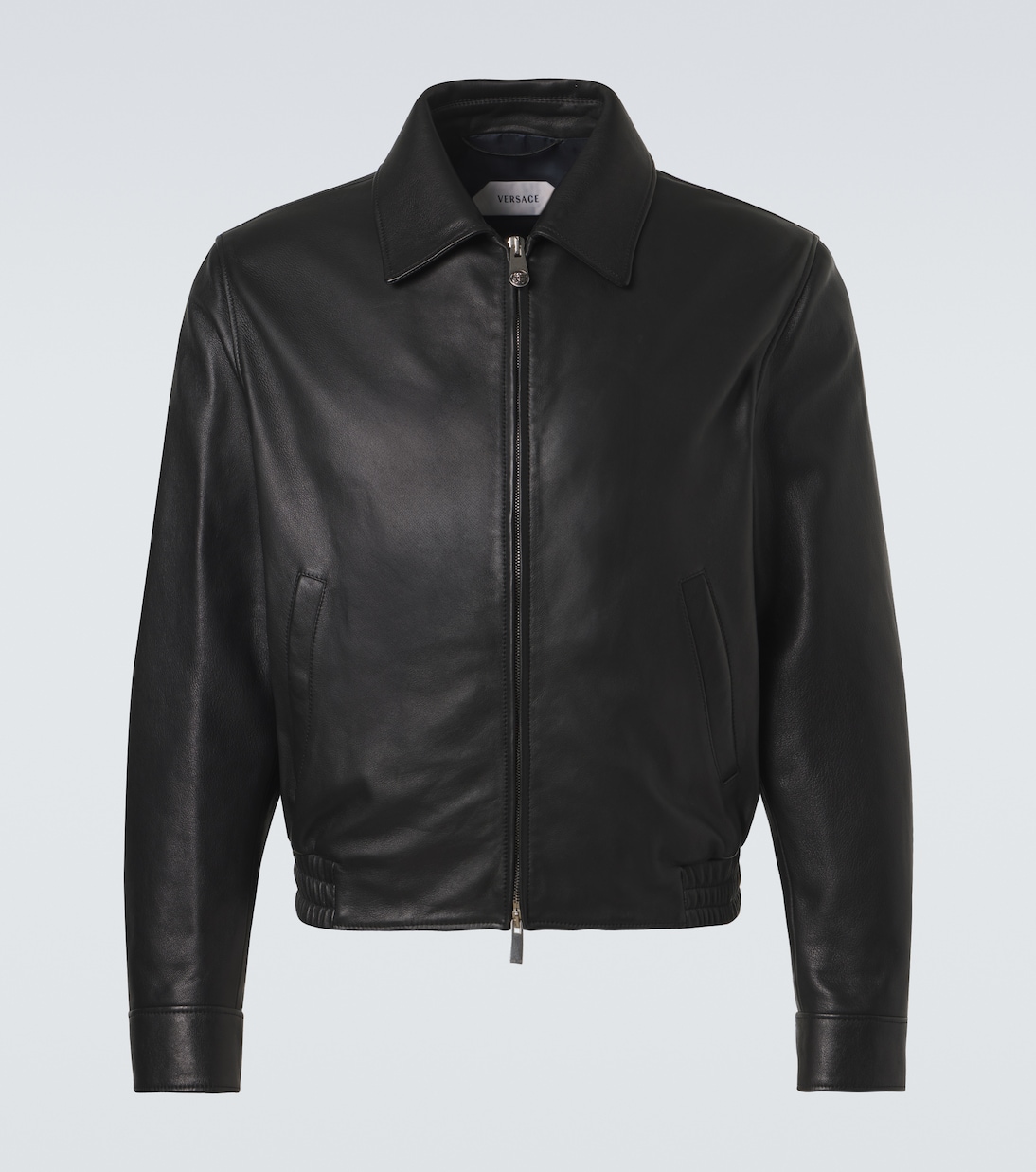 Leather blouson jacket | Versace