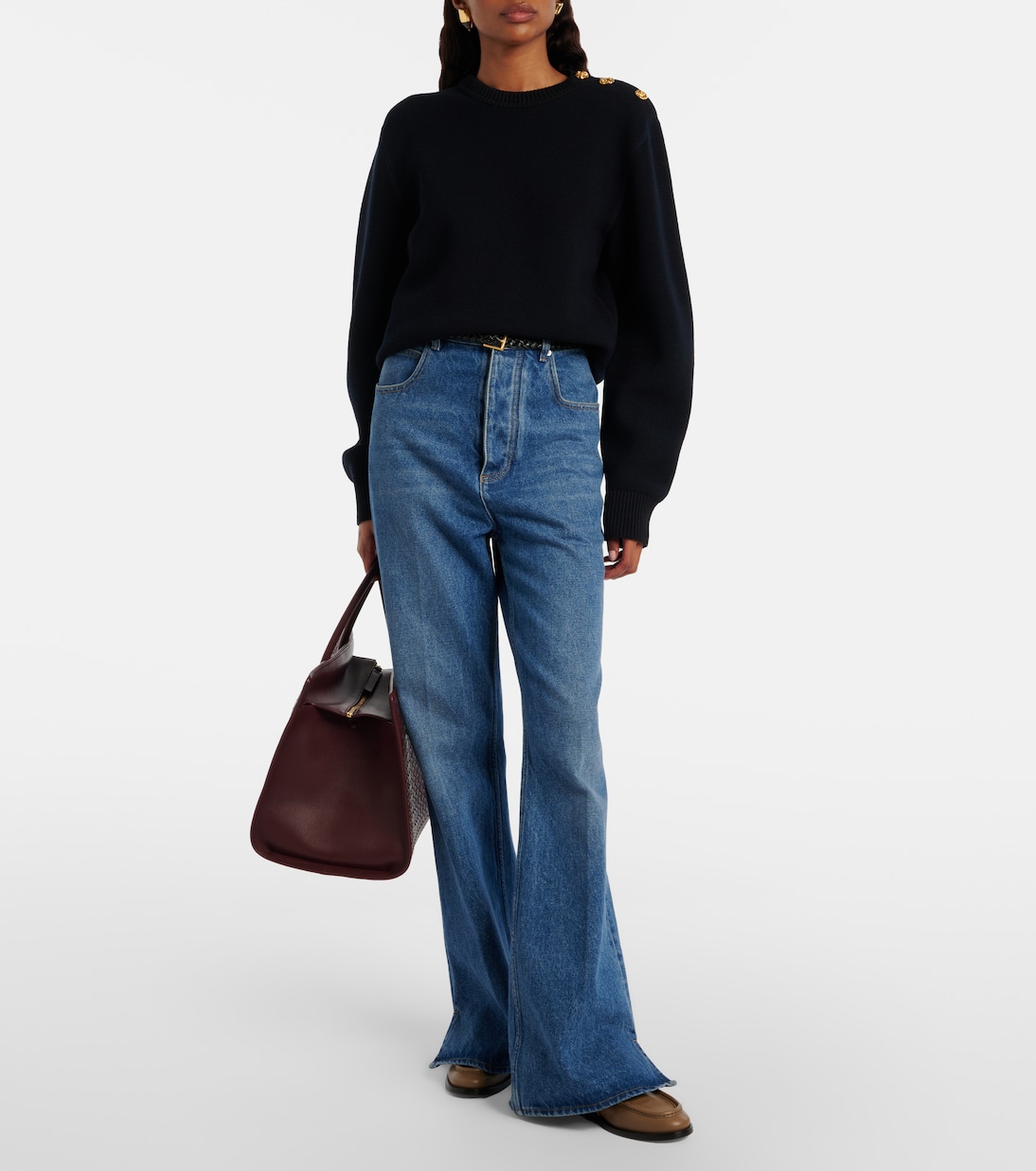 Pull Knot en laine et coton mélangé | Bottega Veneta