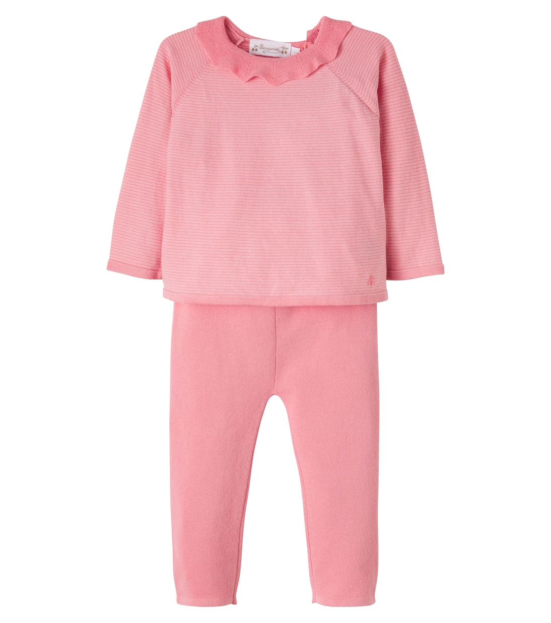 Baby Anisa cotton shirt and pants set | Bonpoint