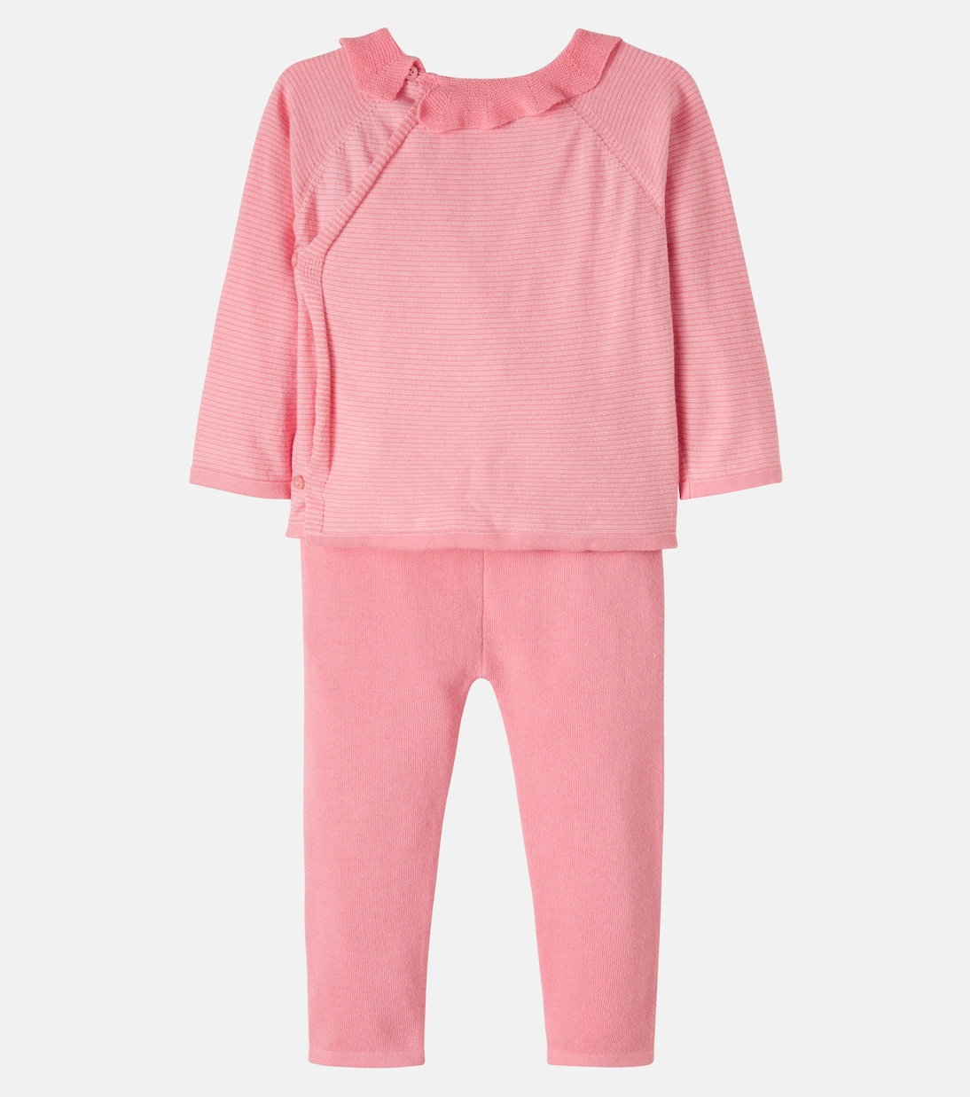 Baby Anisa cotton shirt and pants set | Bonpoint