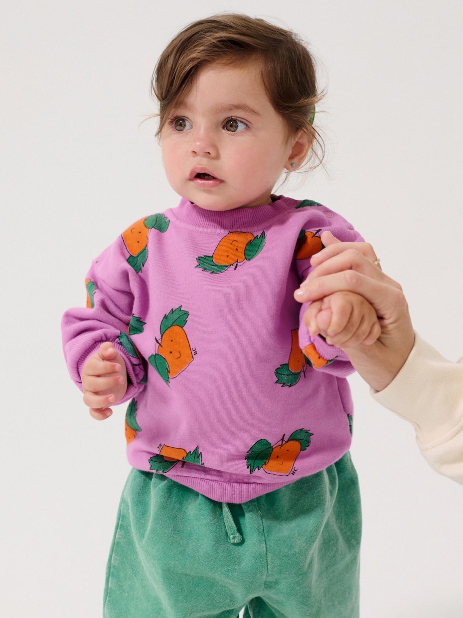 Baby Sweatshirt Tangerine aus Jersey | Bobo Choses