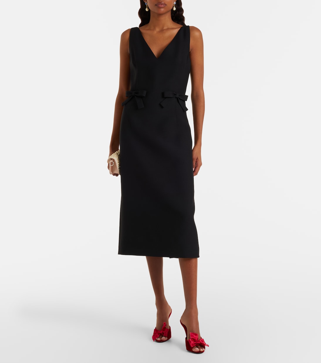 Marie A bow-detail velvet mules | Valentino Garavani