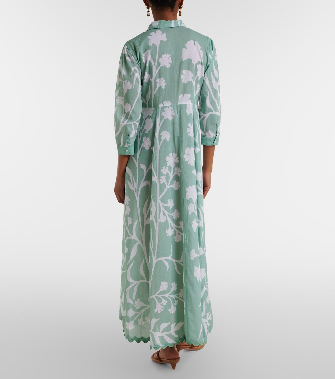 Abito chemisier in cotone con stampa floreale | Juliet Dunn