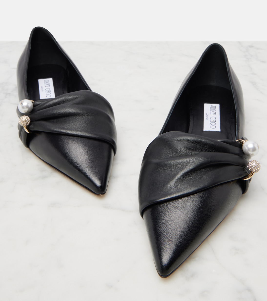 Verzierte Ballerinas Rafi aus Leder | Jimmy Choo