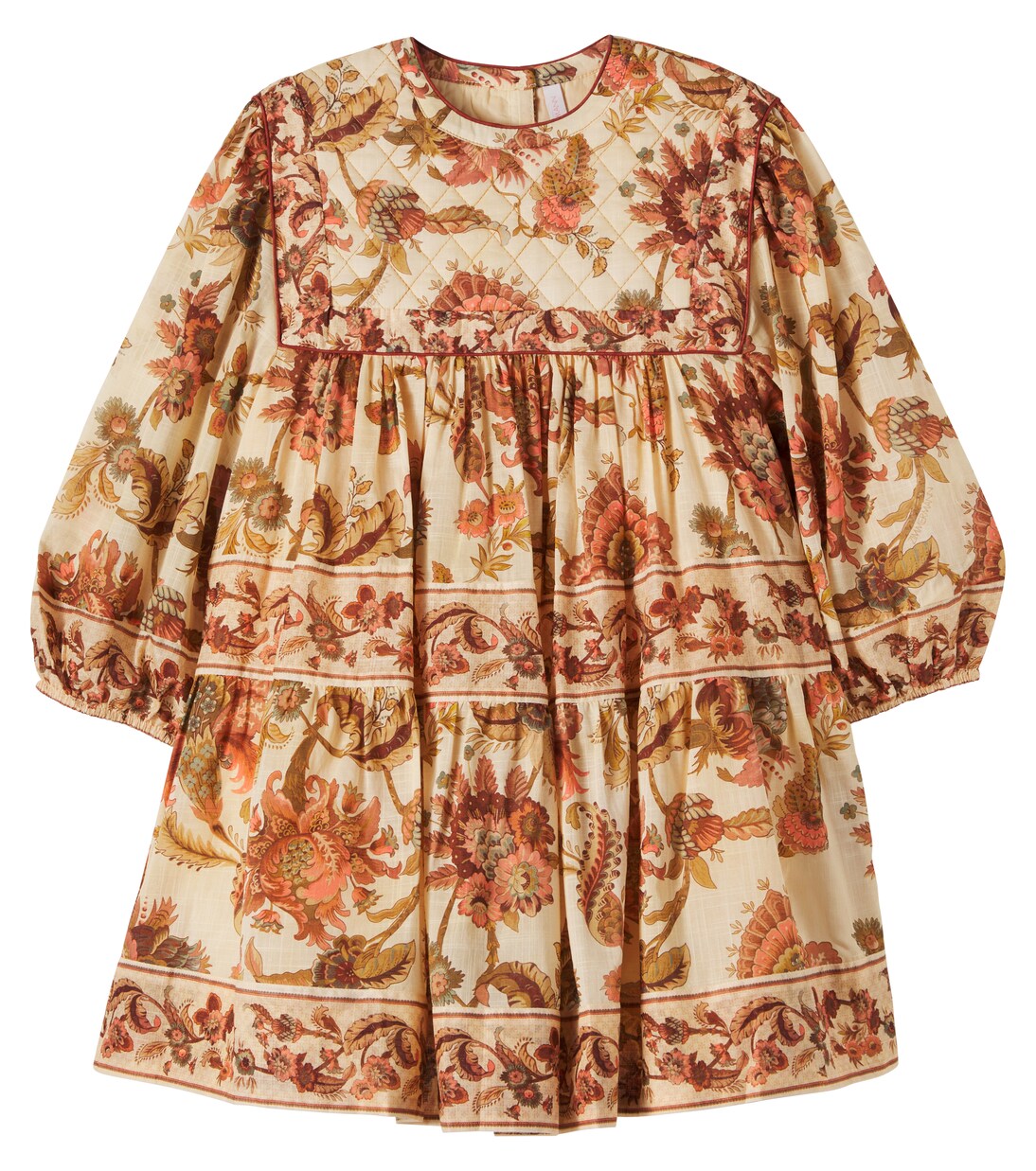 Aster floral quilted cotton dress  | Zimmermann Kids