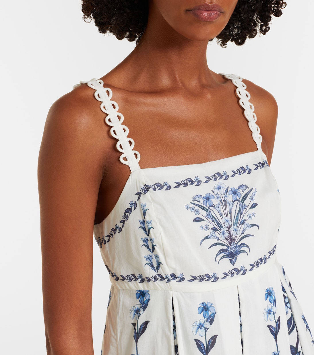 Flowers Arch pleated cotton maxi dress | Farm Rio