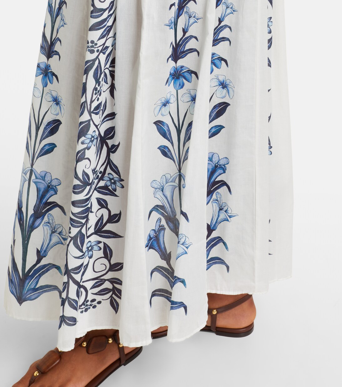 Flowers Arch pleated cotton maxi dress | Farm Rio