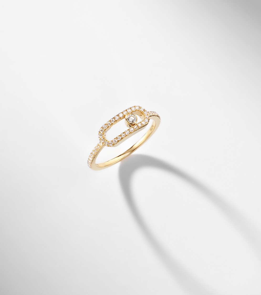 Move Uno 18kt gold ring with diamonds | Messika
