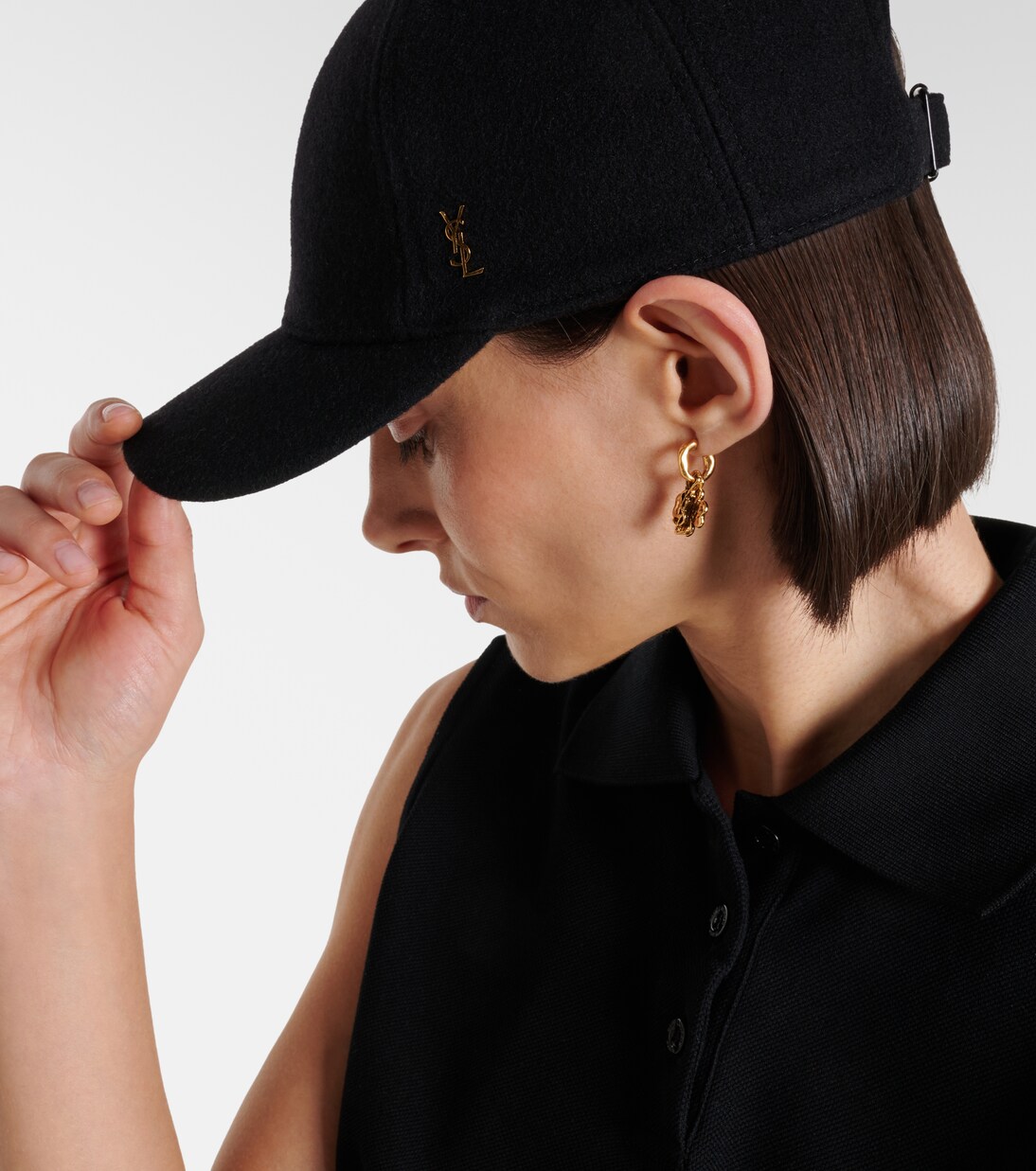 Cassandre felted baseball cap  | Saint Laurent