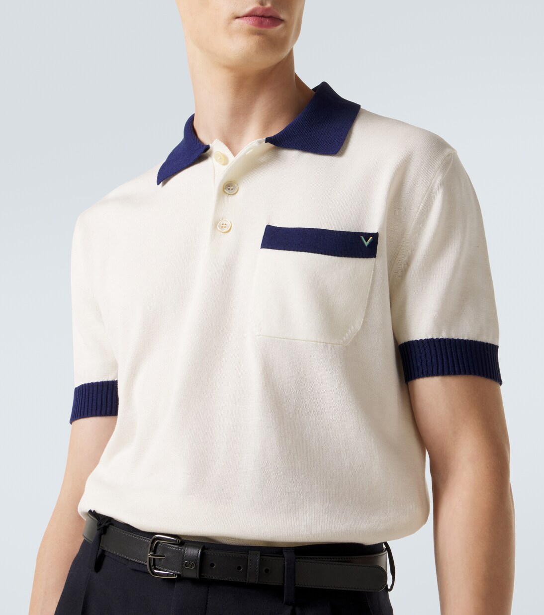 VGold cotton polo shirt  | Valentino