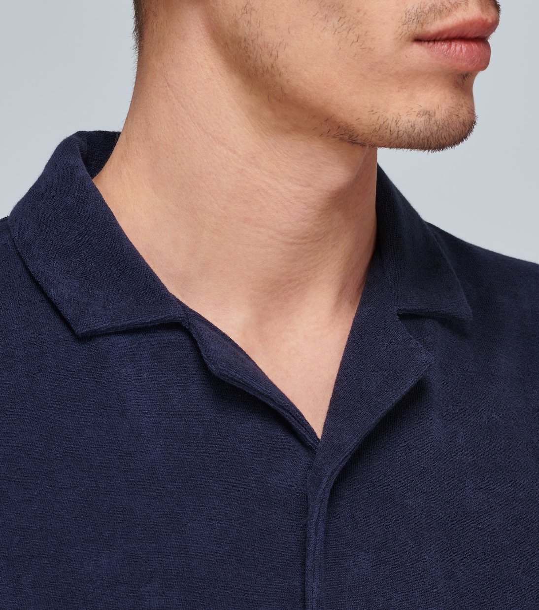 Cotton terry shirt | Sunspel