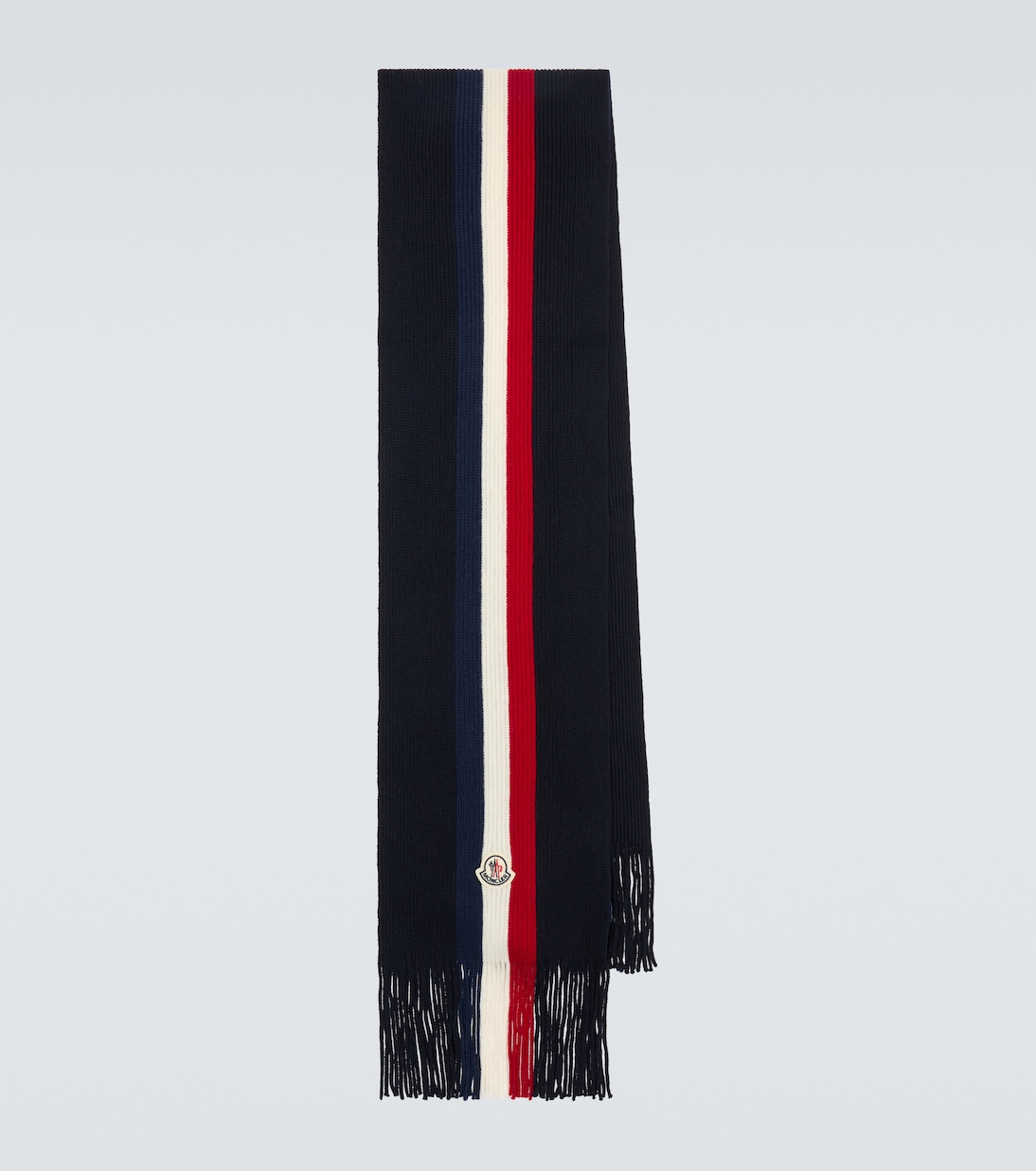Wool ribbed scarf | Moncler