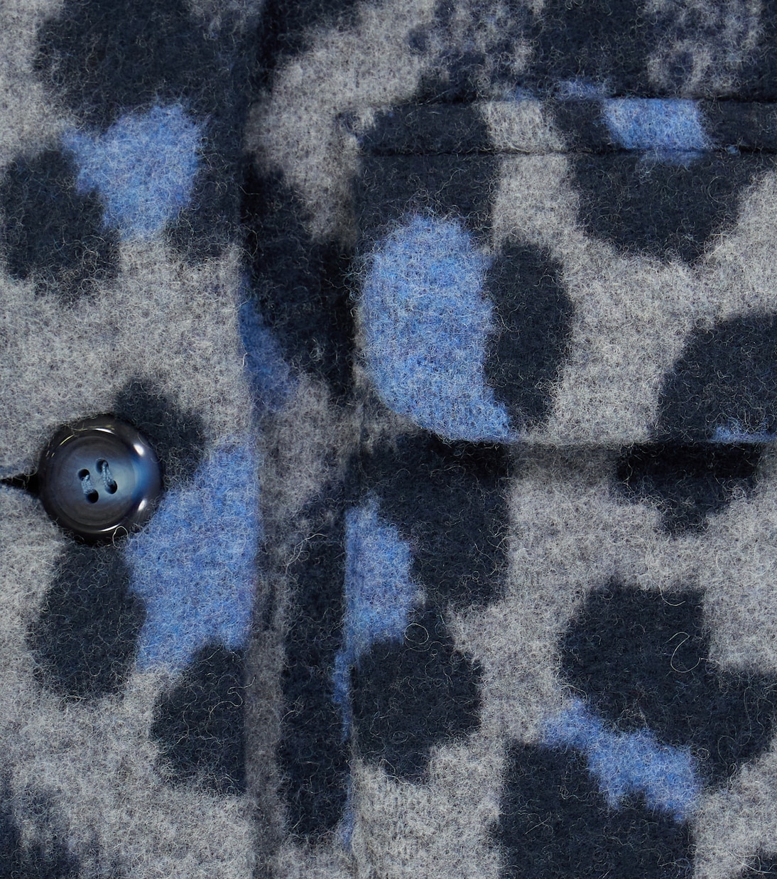 Leopard-print wool and cotton-blend coat | Paade Mode