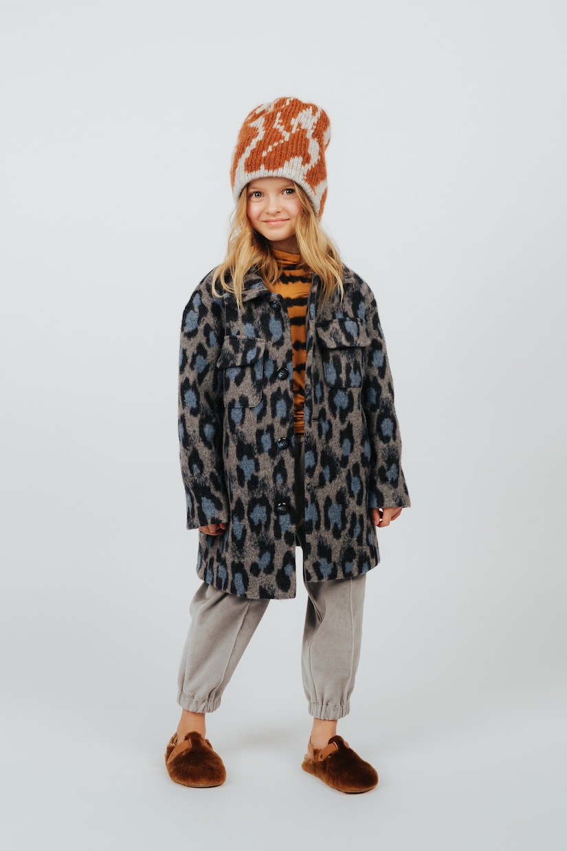 Leopard-print wool and cotton-blend coat | Paade Mode