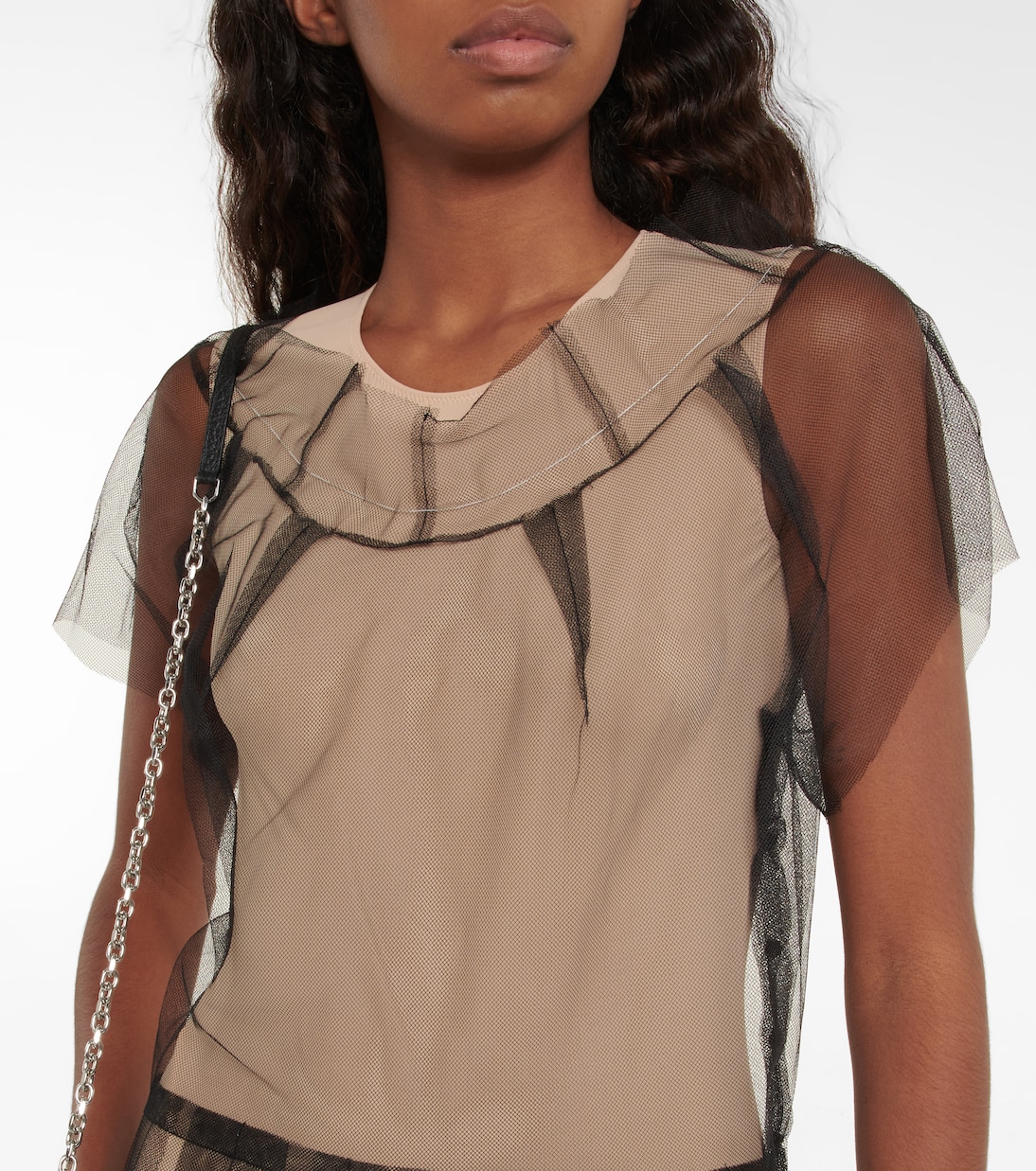 Maxikleid aus Mesh | Maison Margiela