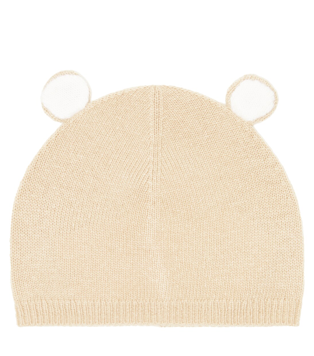 Baby teddy-ear wool knit beanie | Il Gufo