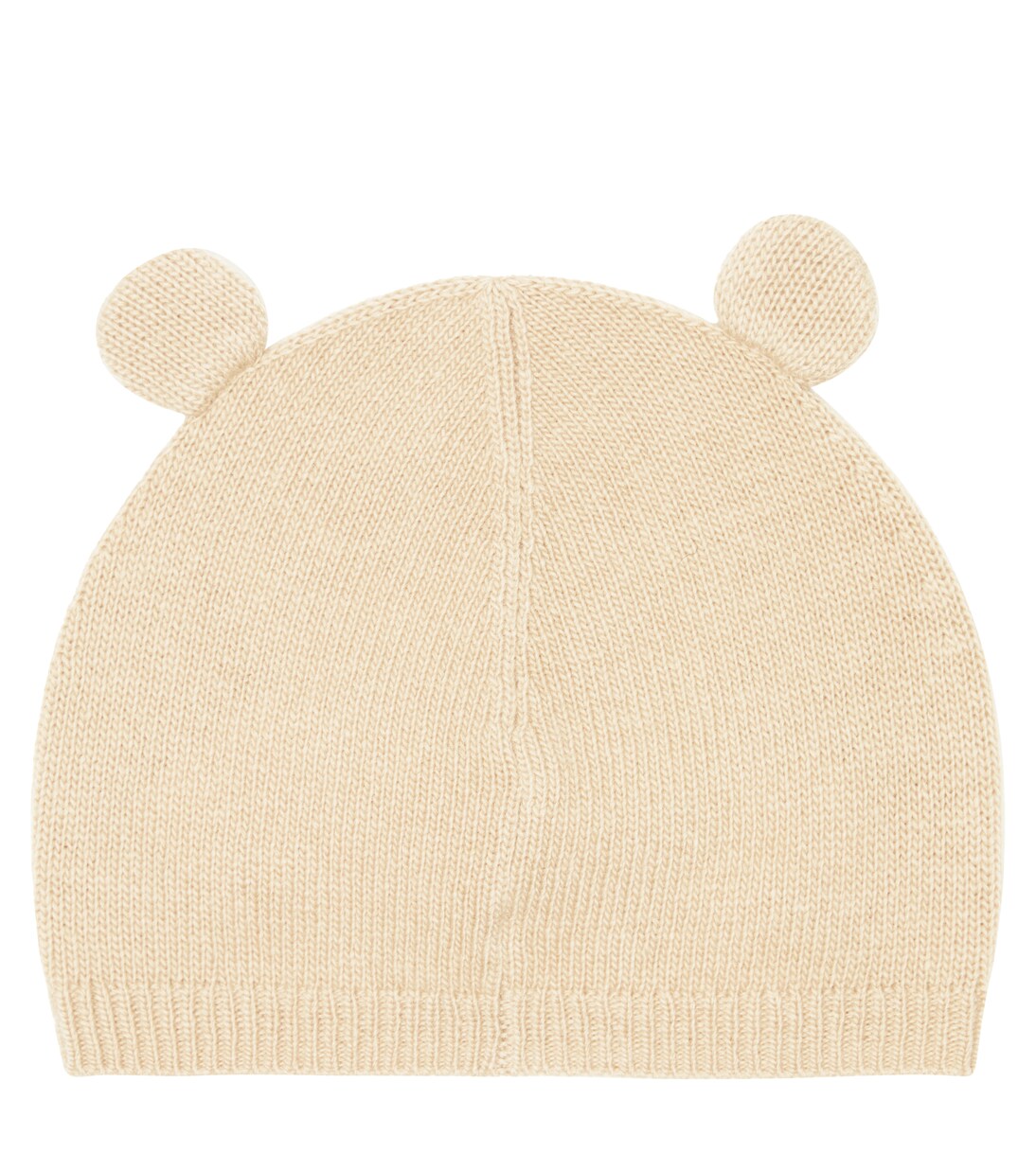 Baby teddy-ear wool knit beanie | Il Gufo