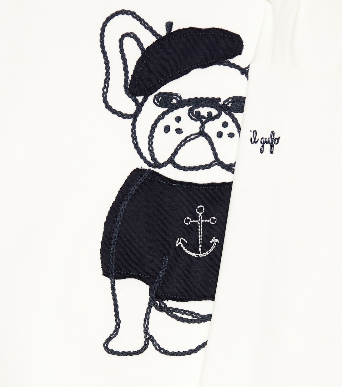 엠브로이더리 코튼 스웨트셔츠 | Il Gufo