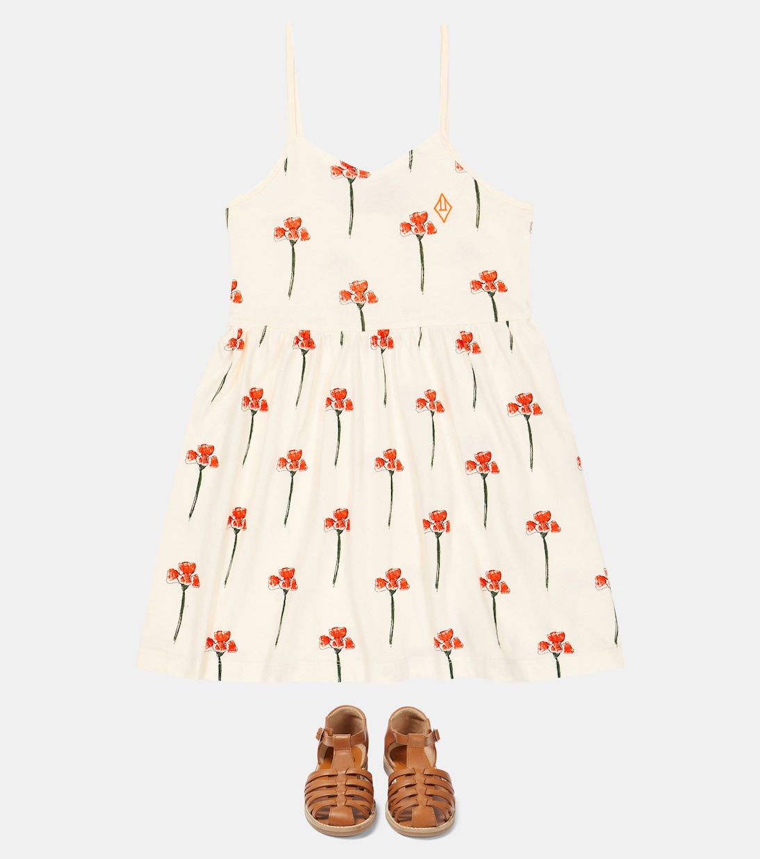 Otter floral cotton dress | The Animals Observatory