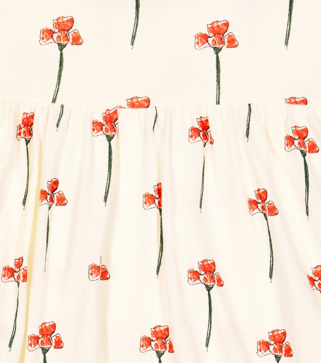 Otter floral cotton dress | The Animals Observatory