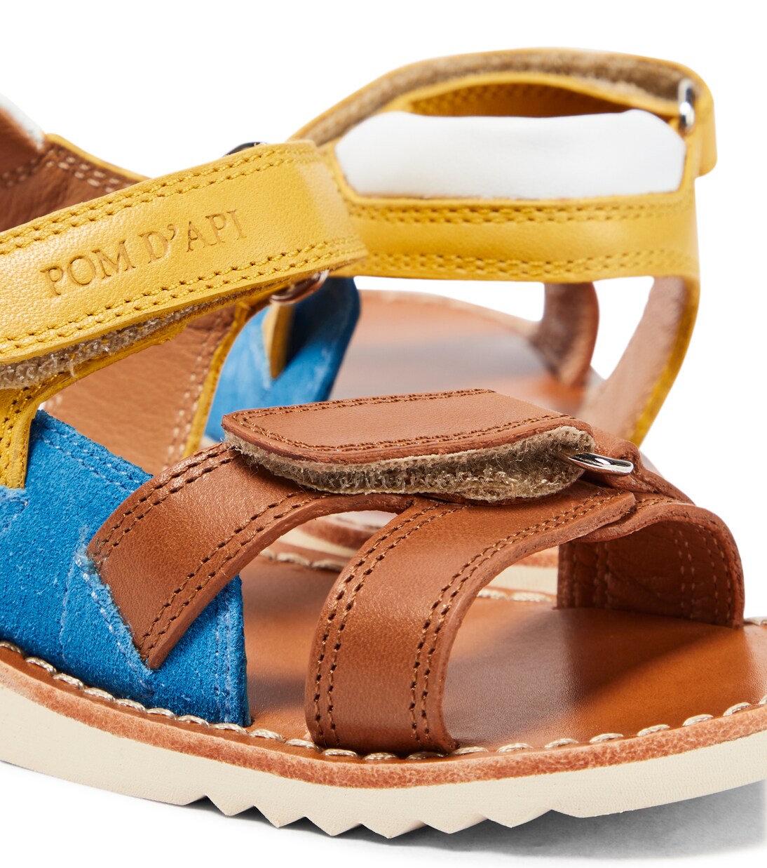Waff Jimy suede and leather sandals | Pom d'Api