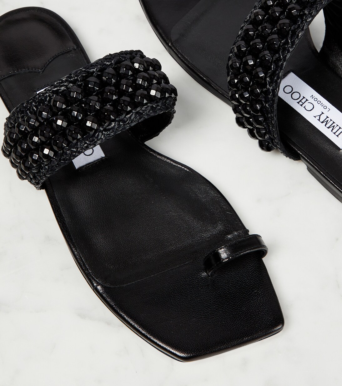 Sandalen Amoure Flat aus Raffiabast | Jimmy Choo