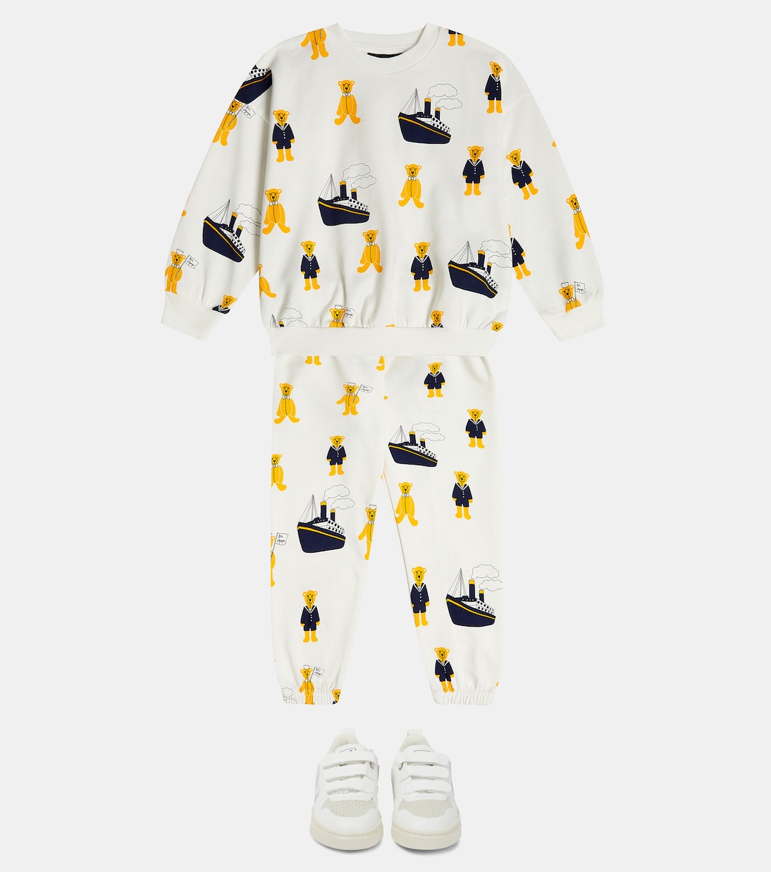 Printed cotton sweatpants | Mini Rodini