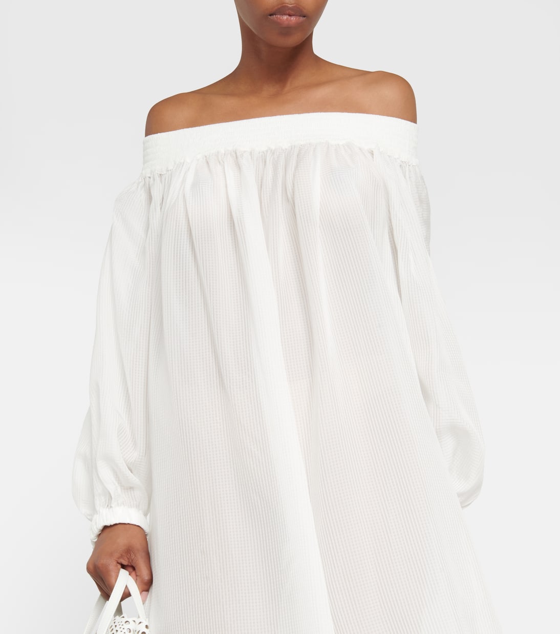 Off-Shoulder-Maxikleid | Alaïa