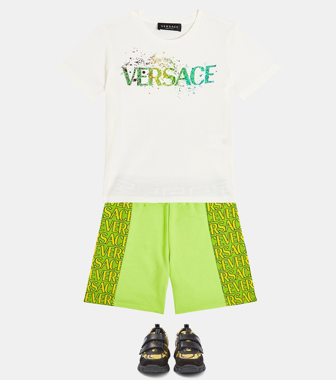 Trigreca leather sneakers | Versace Kids