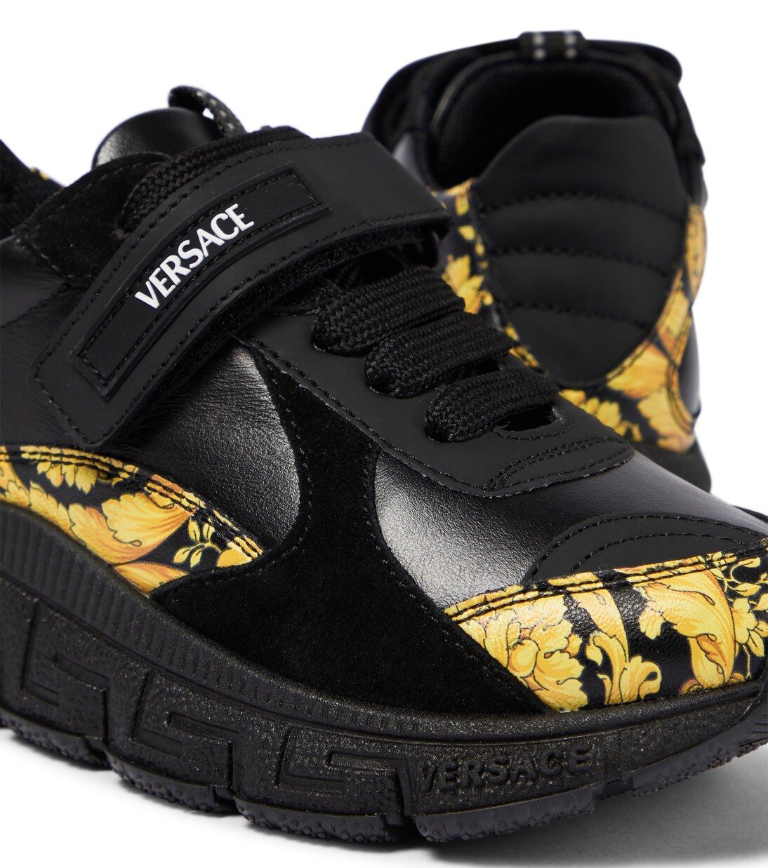 Trigreca leather sneakers | Versace Kids