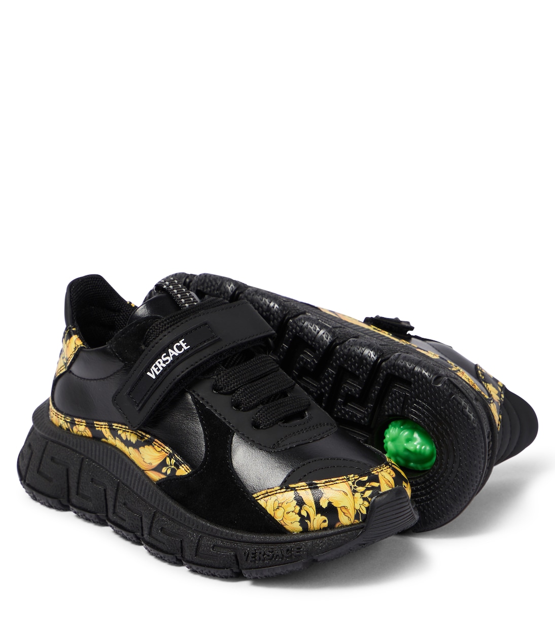 Trigreca leather sneakers | Versace Kids