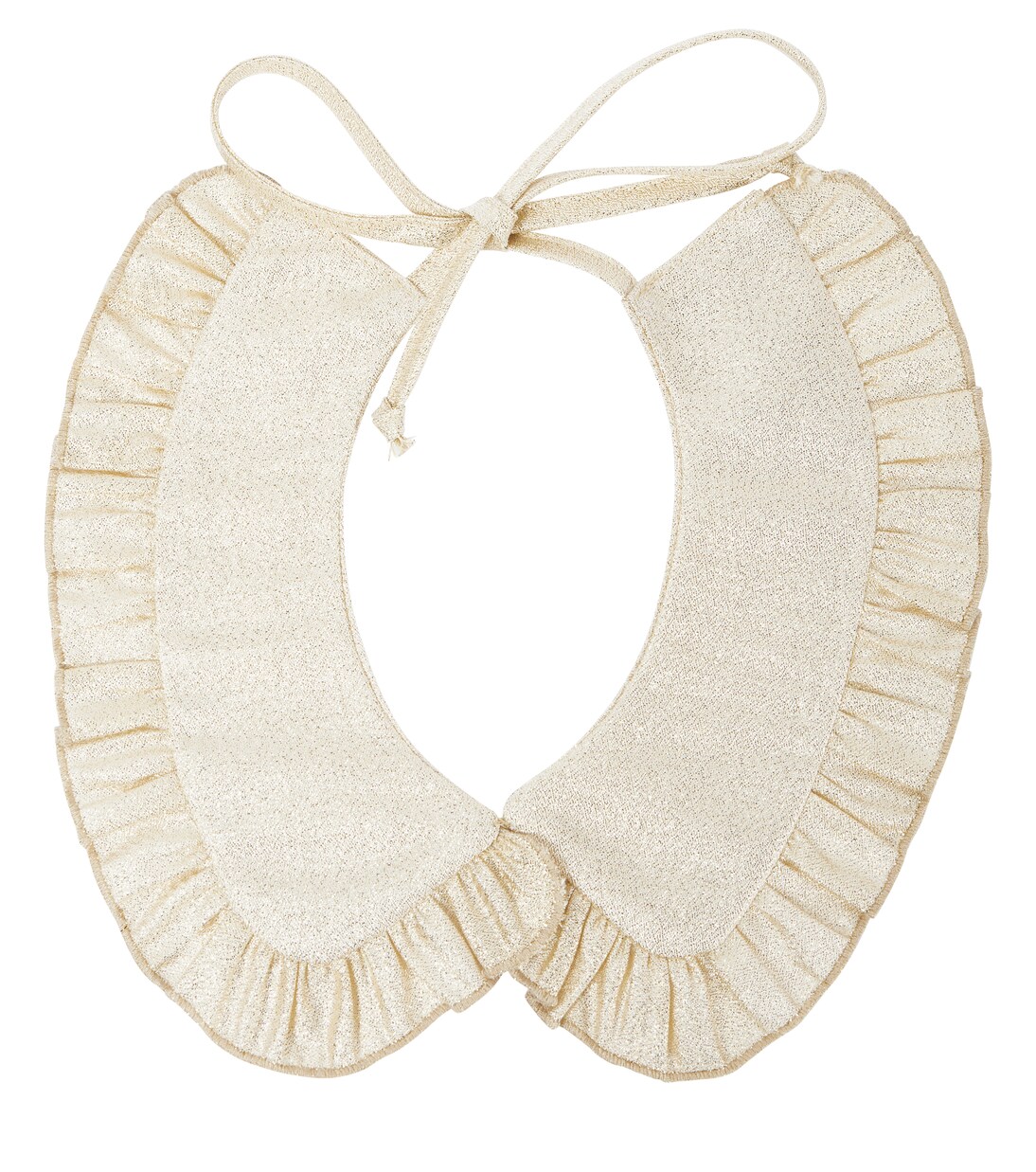 Ruffled metallic collar  | Paade Mode