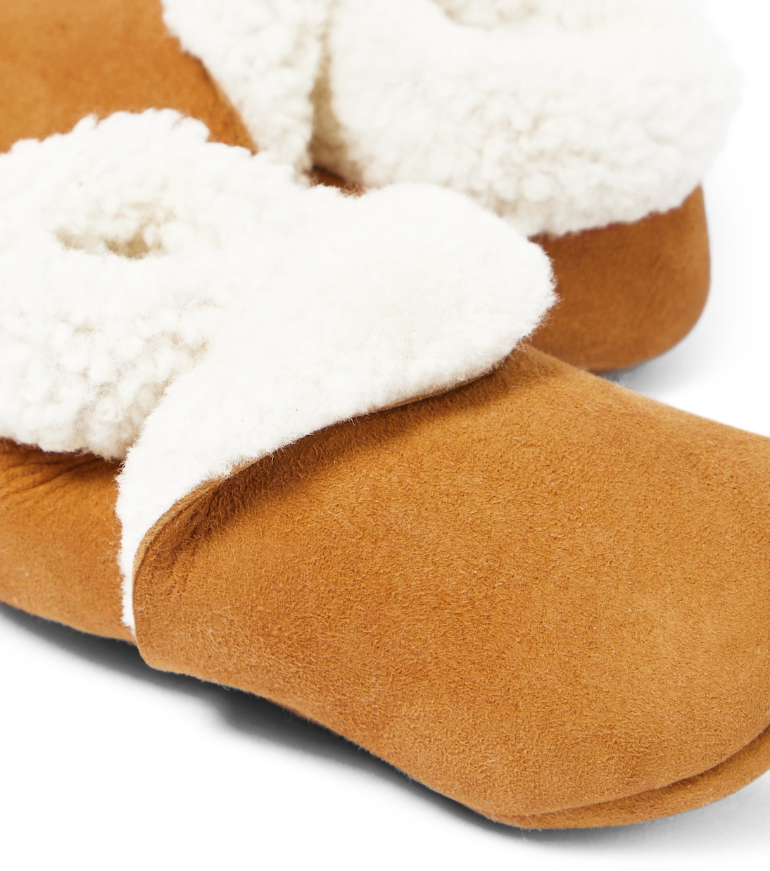 Baby suede shearling bootie | Petit Nord