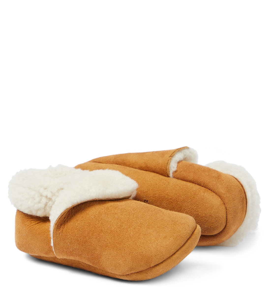 Baby suede shearling bootie | Petit Nord