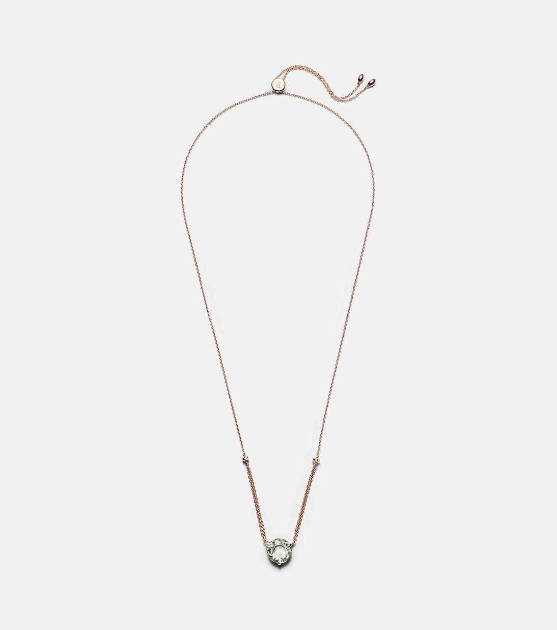 18kt rose gold necklace with prasiolite and diamonds  | Bucherer Fine Jewellery