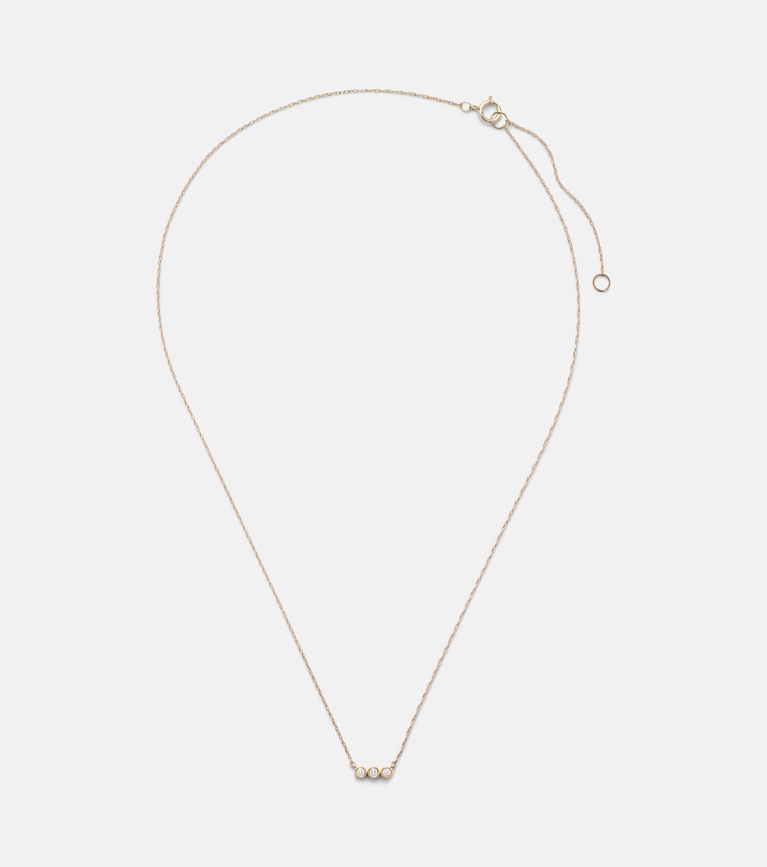 10kt yellow gold necklace with diamonds | Stone and Strand