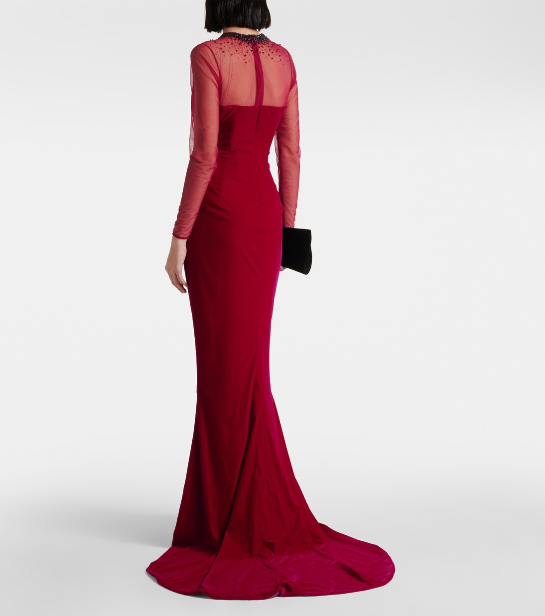 Verzierte Robe aus Samt | Miss Sohee