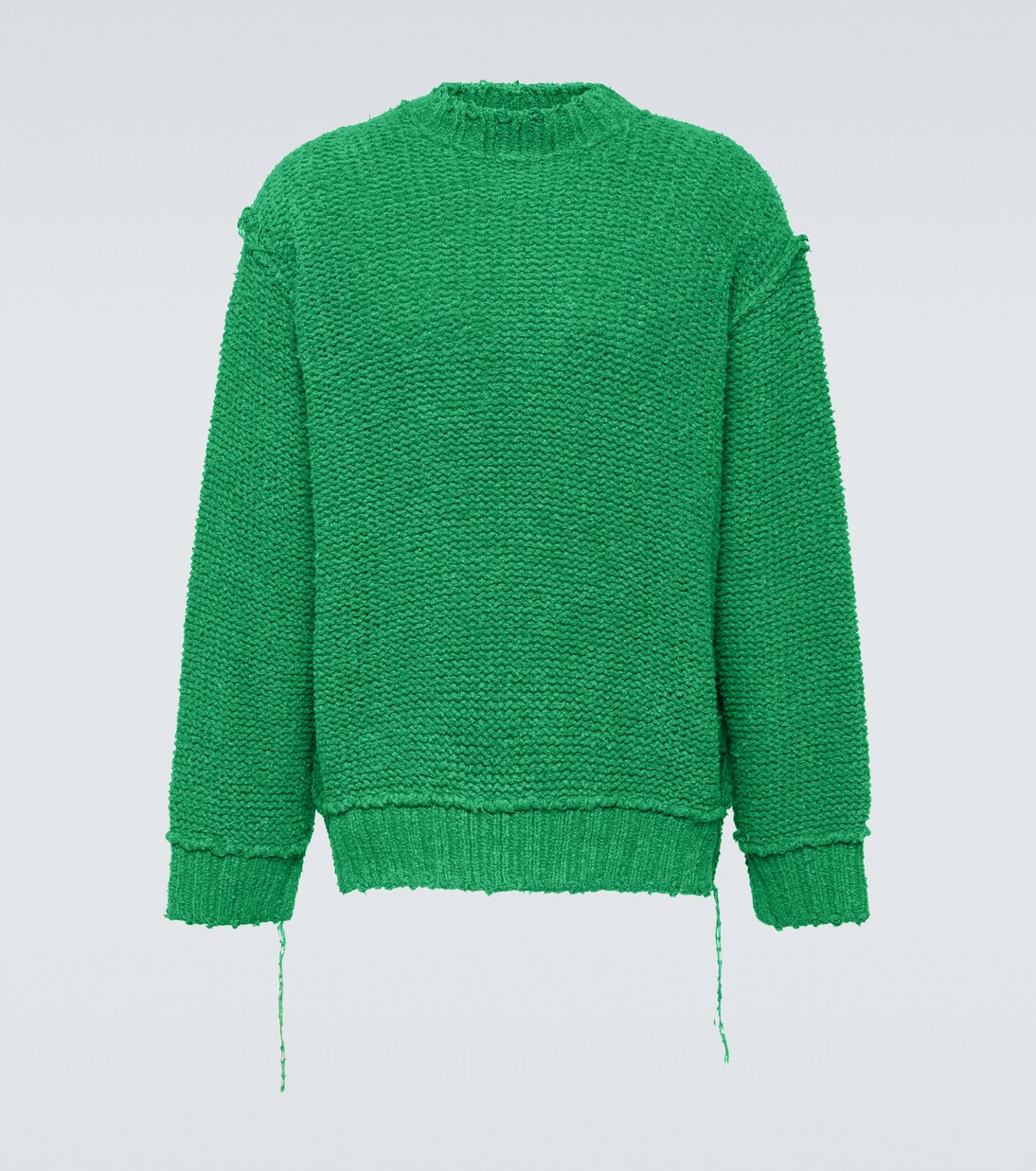 Distressed cotton sweater | Sacai