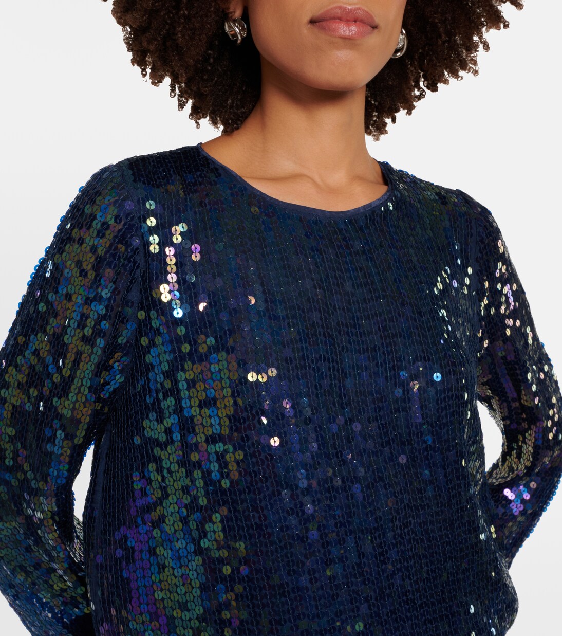Evie sequined top | Velvet