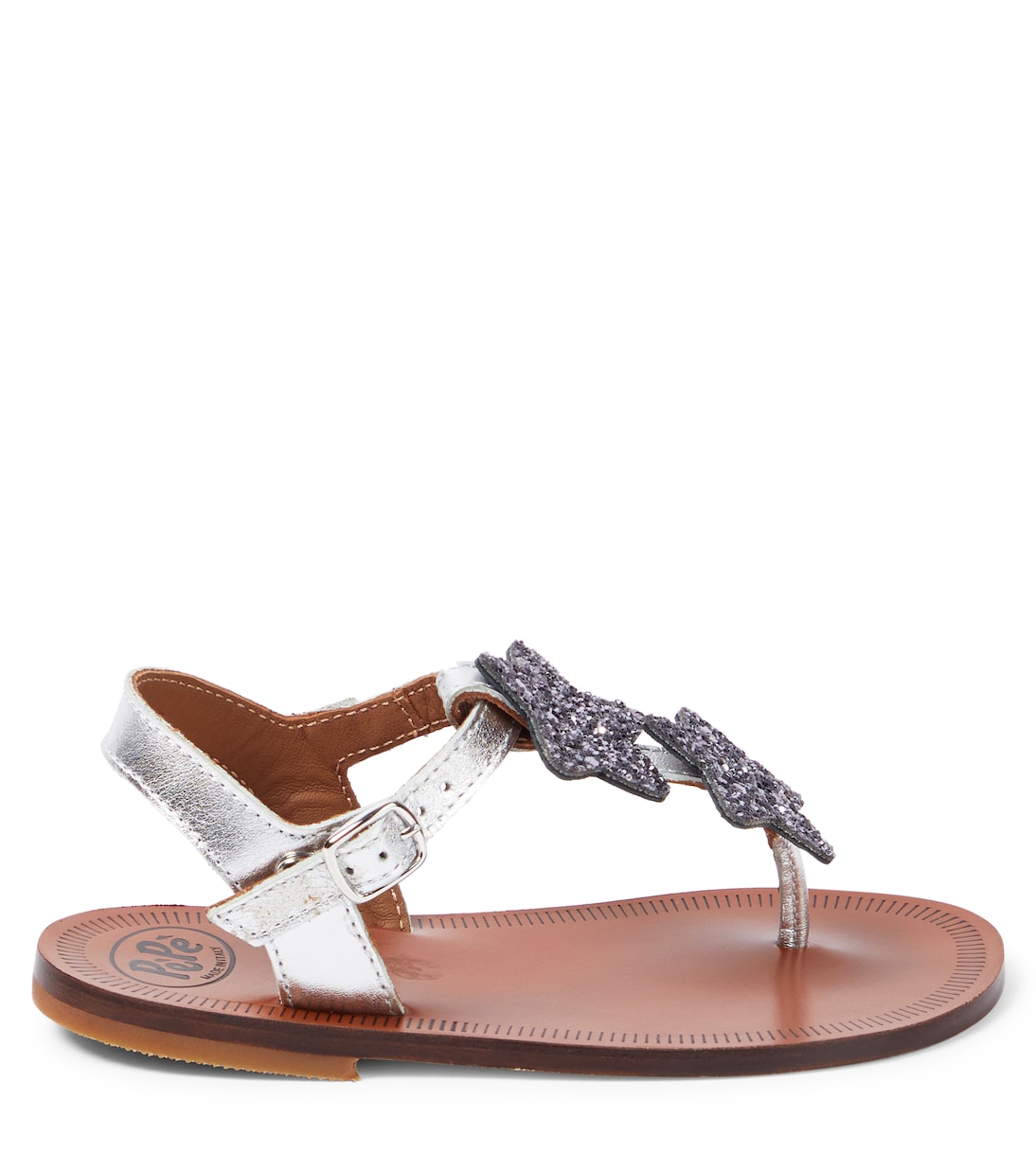 Laminato appliqué leather sandals | PèPè