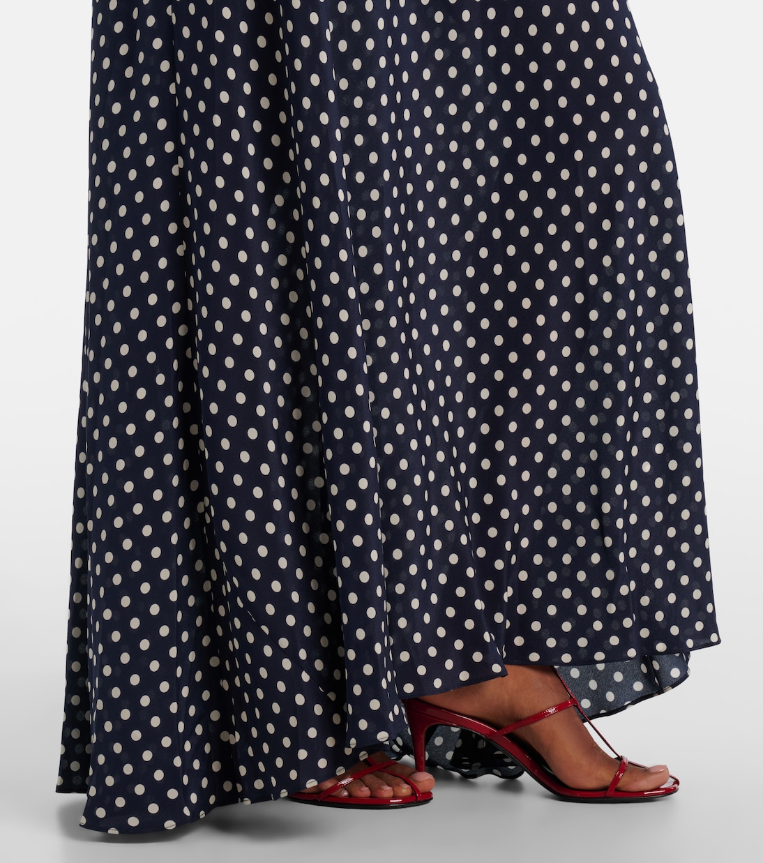 Emory polka-dot silk maxi dress | Rixo