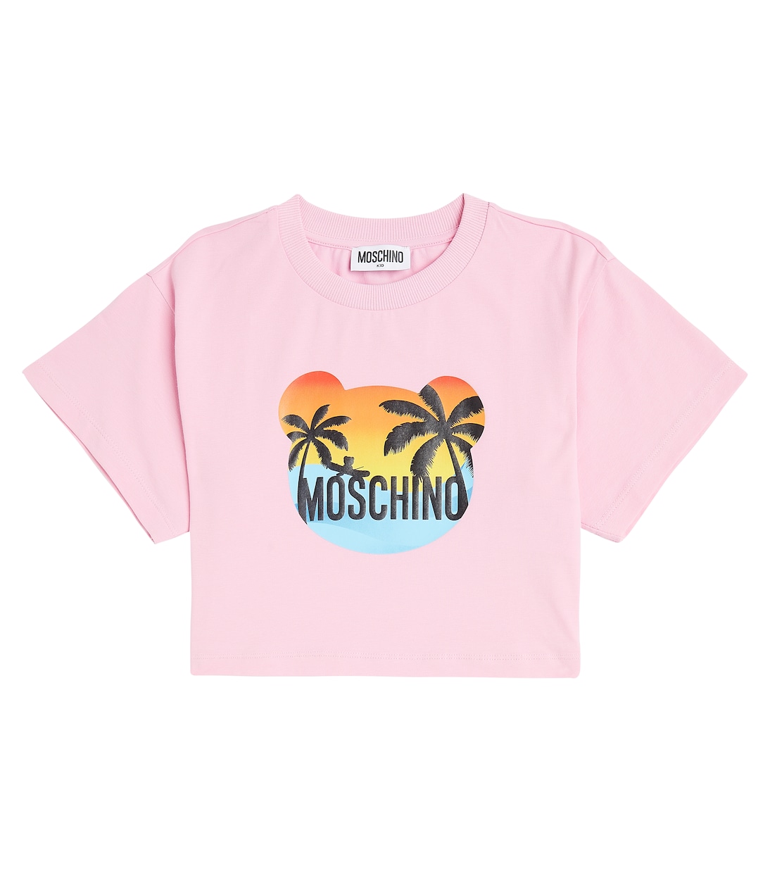 Printed cotton-blend jersey T-shirt | Moschino Kids