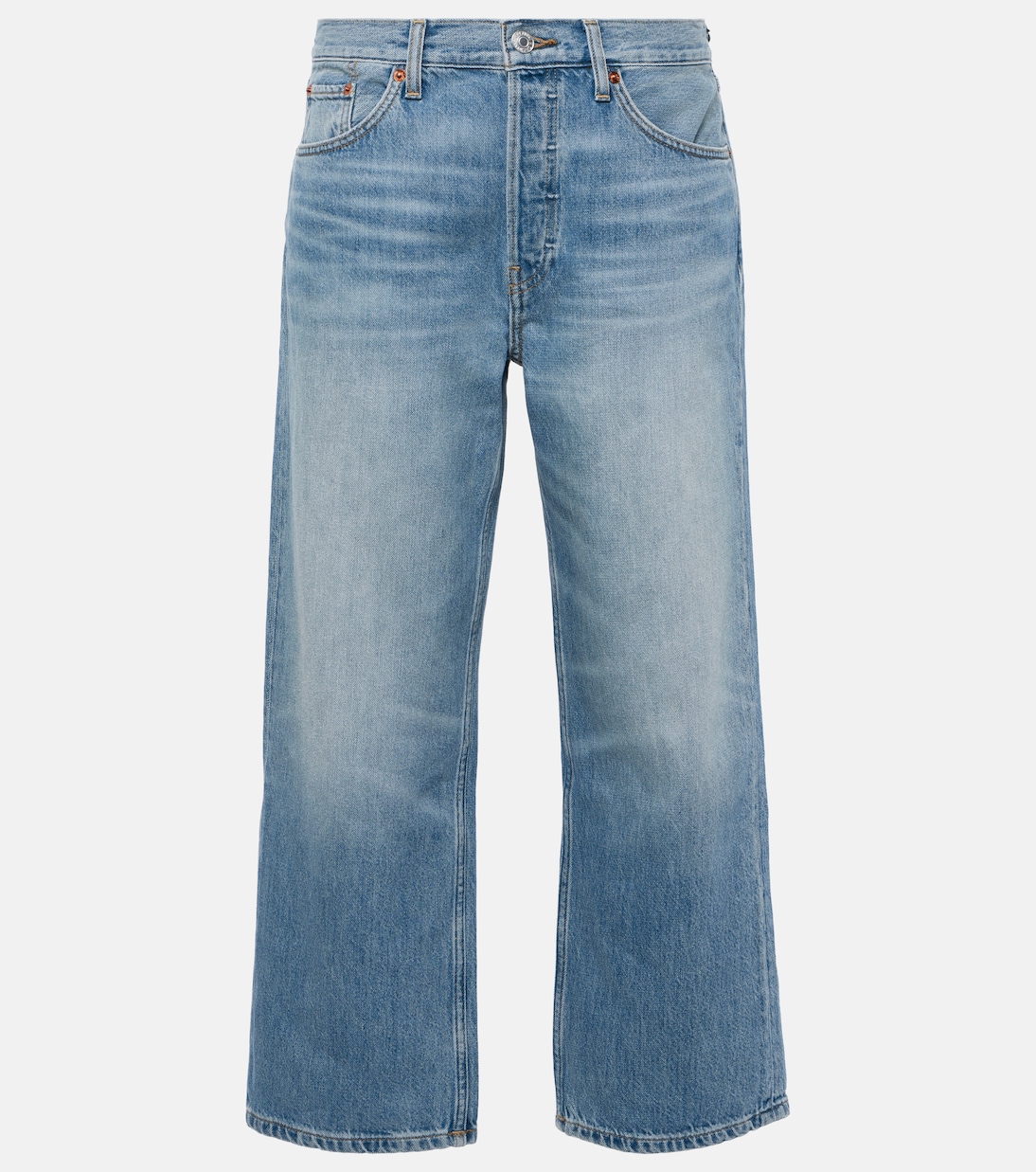 Mid-Rise Cropped Straight Jeans | Re/Done